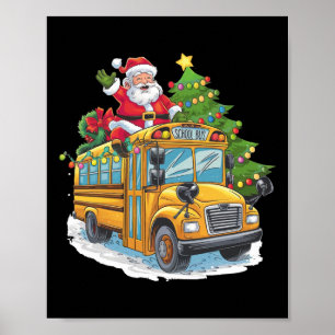 Affiche Déguisement de conducteur de bus scolaire en sapin