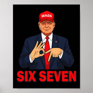 Affiche Déguisement de drôle de Trump 67 Meme Six Sept Noë