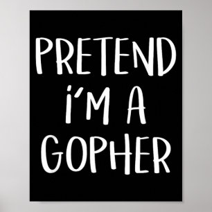 Affiche Déguisement de Gopher drôle pour soirée d'Hallowee