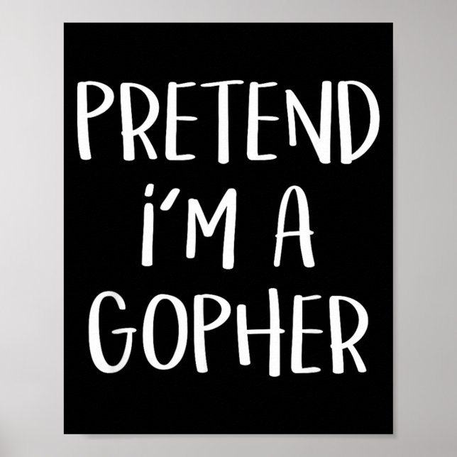 Affiche Déguisement de Gopher drôle pour soirée d'Hallowee (Devant)