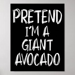 Affiche Déguisement de gros avocat pour Halloween