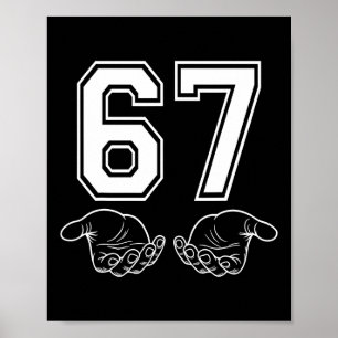 Affiche Déguisement de mème drôle 67 Six Sept Halloween Ge