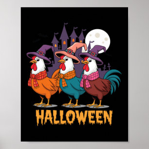 Affiche Déguisement de poulet drôle d'Halloween Saison épo