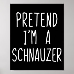Affiche Déguisement de schnauzer paresseux pour Halloween
