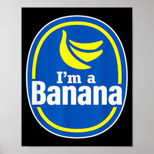 Affiche Déguisement d'Halloween de banane drôle pour faire