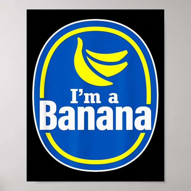 Affiche Déguisement d'Halloween de banane drôle pour faire (Devant)