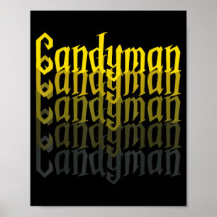 Affiche Déguisement drôle d'Halloween Candyman Miroir Inve