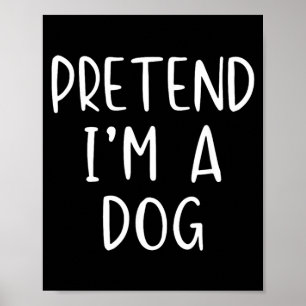 Affiche Déguisement Enfant Drôle Simple Halloween Chien Pr