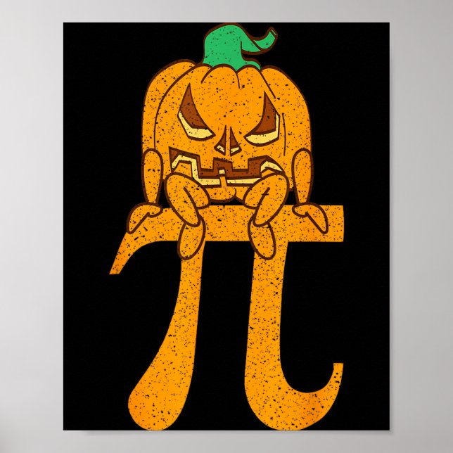 Affiche Déguisement Halloween citrouille amoureux des math (Devant)