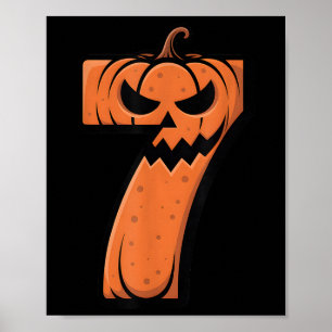 Affiche Déguisement Halloween drôle 6 7 Mème 67 Halloween