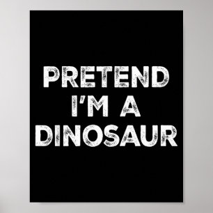 Affiche Déguisement Halloween paresseux de dinosaure