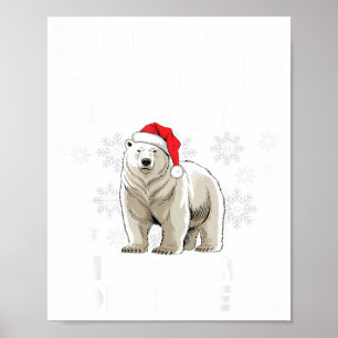 Affiche Déguisement Humain Drôle Lar Ours Lumières de Noël
