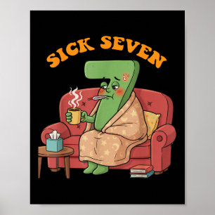 Affiche Déguisement Sick Seven 67 Halloween Amusement de j