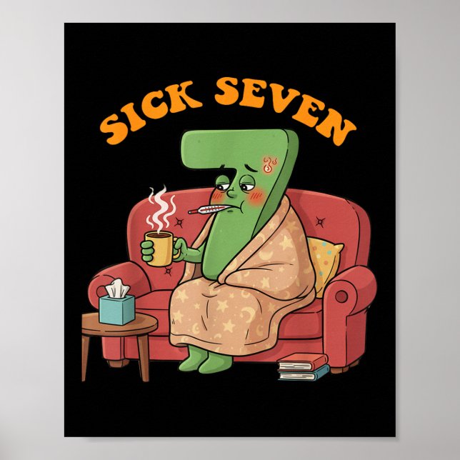 Affiche Déguisement Sick Seven 67 Halloween Amusement de j (Devant)