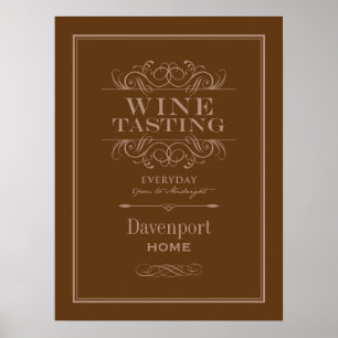 Affiche Dégustation de vin sur mesure Imprimer - Décor mai
