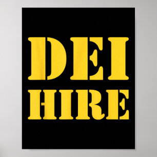 Affiche Dei Hire, Diversité, Équité, Inclusion, Anti