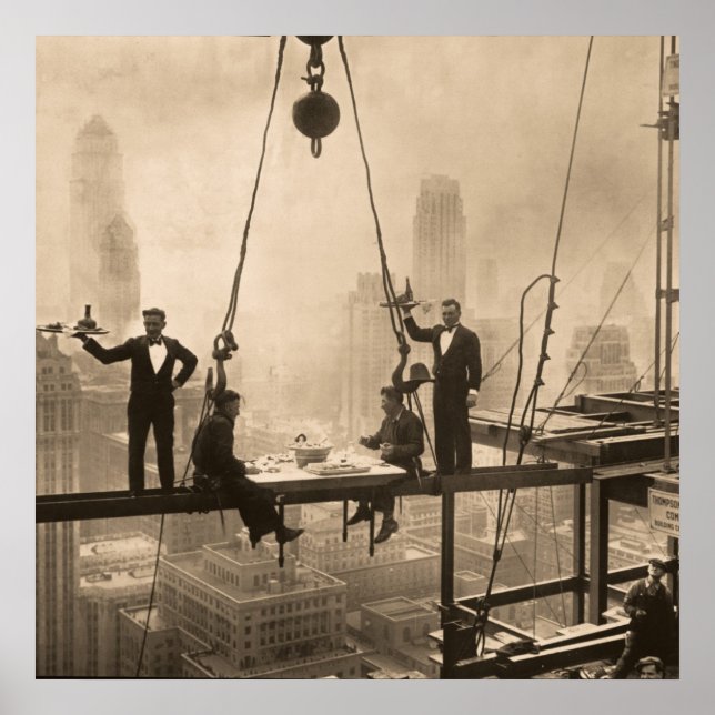 Affiche Déjeuner Au 32Ème Étage (Devant)