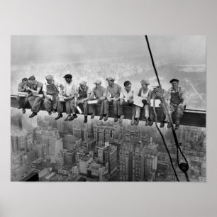 Affiche Déjeuner au sommet du gratte-ciel, 1932 New York