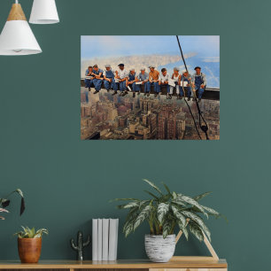 Affiche Déjeuner au sommet d'un gratte-ciel Remasterisé 19