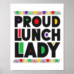 Affiche Déjeuner dame Africaine Américaine Junetten Histo 