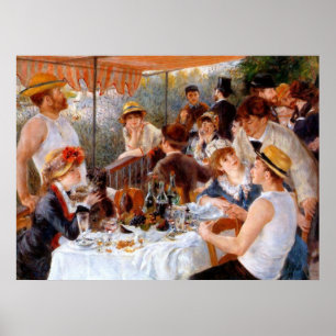 Affiche Déjeuner de la copie de toile de partie de