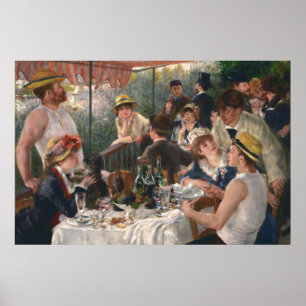 Affiche Déjeuner de la fête nautique par Pierre A. Renoir