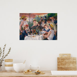 Affiche Déjeuner de la fête nautique par Renoir