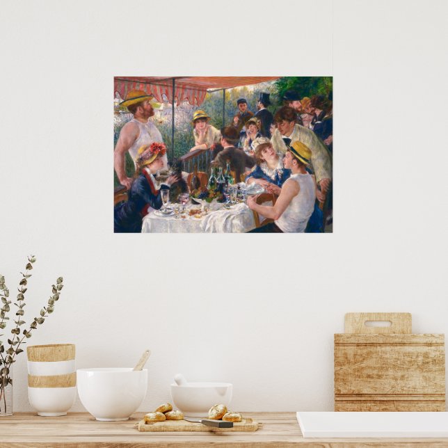 Affiche Déjeuner de la fête nautique par Renoir (Cuisine)