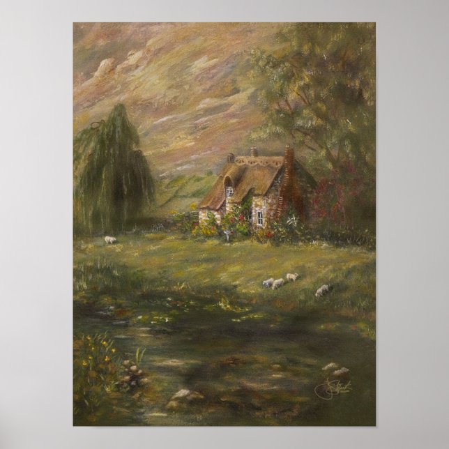 Affiche Déjeuner dominical - Cottage anglais (Devant)