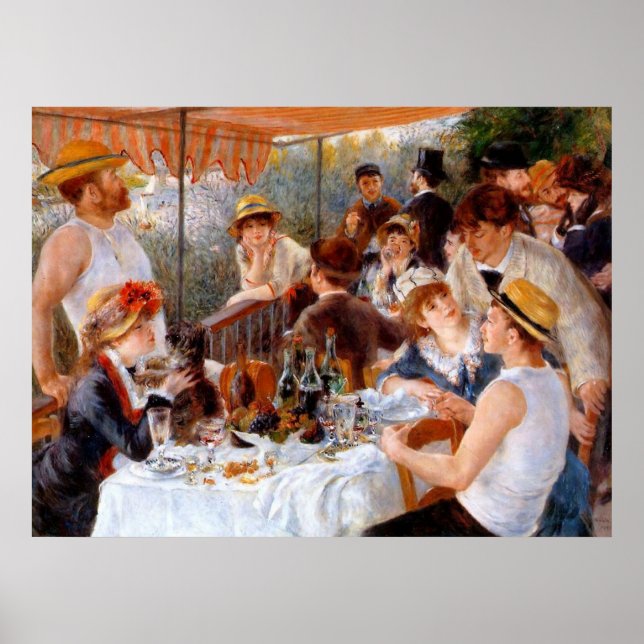 Affiche Déjeuner du canevas de la fête nautique Imprimer (Devant)