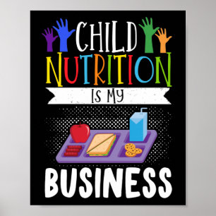 Affiche Déjeuner Lady Child Nutrition Est Mon Affaires Déj
