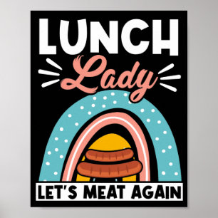 Affiche Déjeuner Lady Déjeuner Lady Reprenons La Viande La