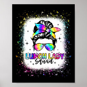 Affiche Déjeuner Lady Squad Messy Bun Girl Premier Jour Re