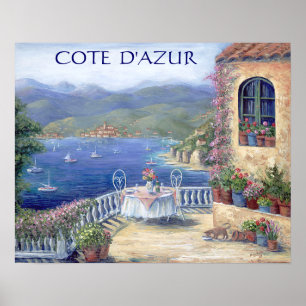 Affiche Déjeuner Sur La Terrasse