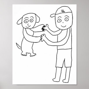 Affiche Dekopin Et Otani-san Se Joignent Aux Mains