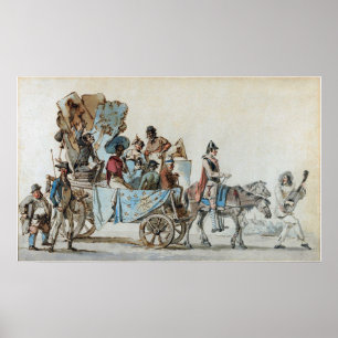 Affiche Delacroix - Artistes Dramatiques En Voyage