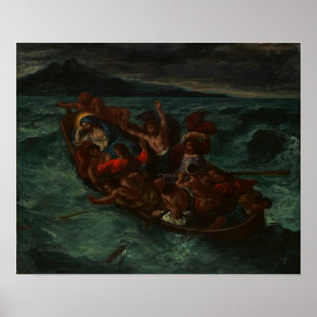 Affiche Delacroix - Christ Asleep During The Tempest (Devant)