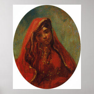 Affiche Delacroix - Demi-Figure D'Un Marocain