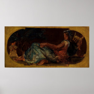 Affiche Delacroix - Esquisse pour le Salon de la Paix