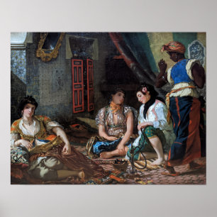 Affiche Delacroix - Femmes D'Alger Dans Leur Appartement
