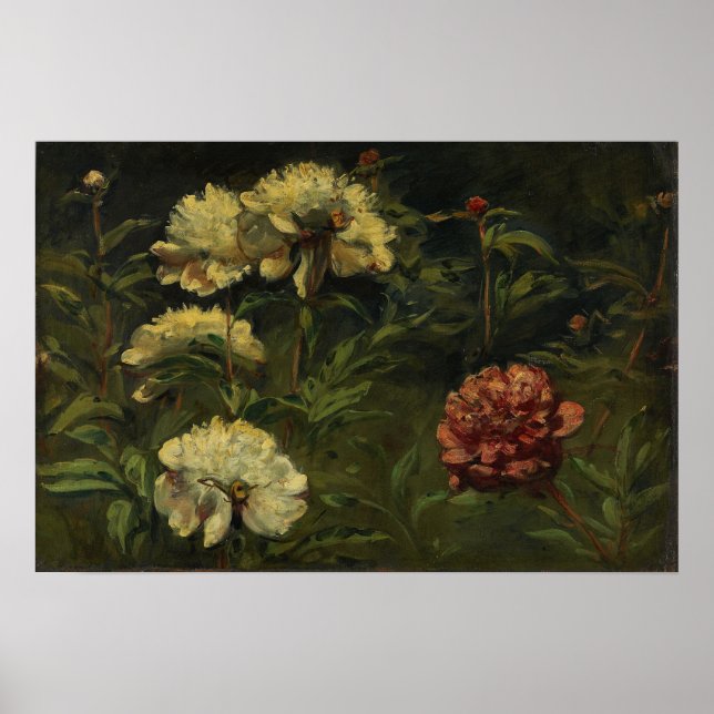 Affiche Delacroix - Fleurs 1848 (Devant)
