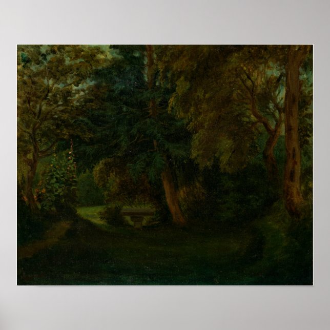Affiche Delacroix - Jardin de George Sand à Nohant (Devant)