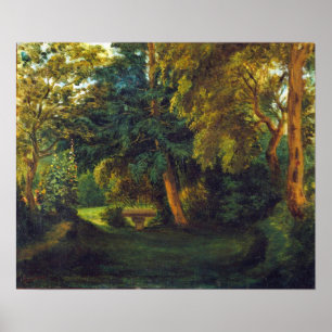 Affiche Delacroix - Jardin de George Sand à Nohant