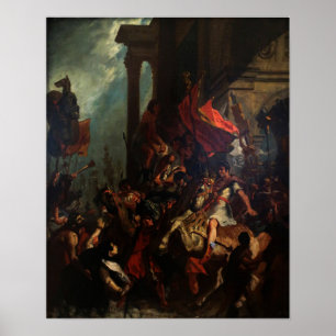 Affiche Delacroix - La Justice De Trajan 1858