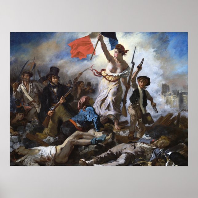Affiche Delacroix La Liberté guidant le peuple (Devant)