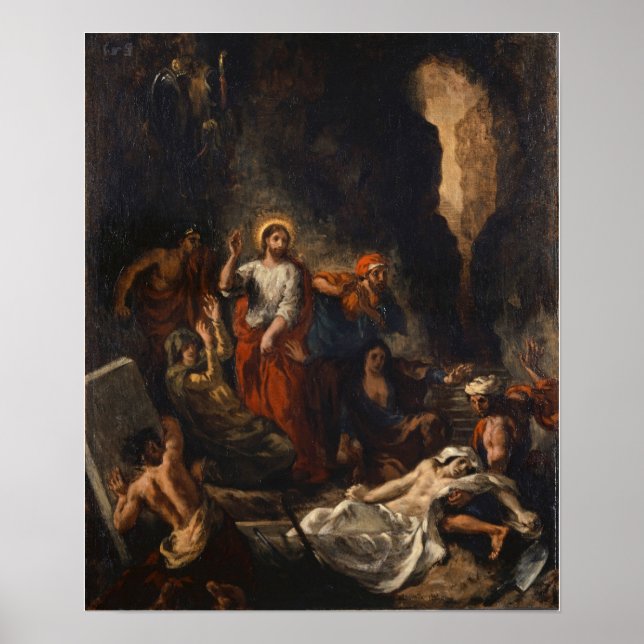 Affiche Delacroix - La Résurrection de Lazare 1850 (Devant)