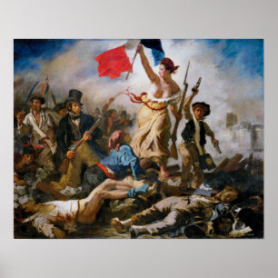 Affiche Delacroix - Liberté À La Tête Du Peuple