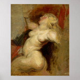 Affiche Delacroix - Nereide (Après Rubens) 1822