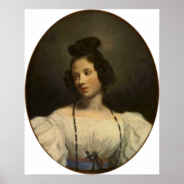 Affiche Delacroix - Portrait (Devant)