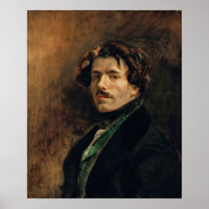 Affiche Delacroix - Portrait De L'Artiste 1837